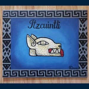 SOLD Original painting Itzcuintli (Dog)